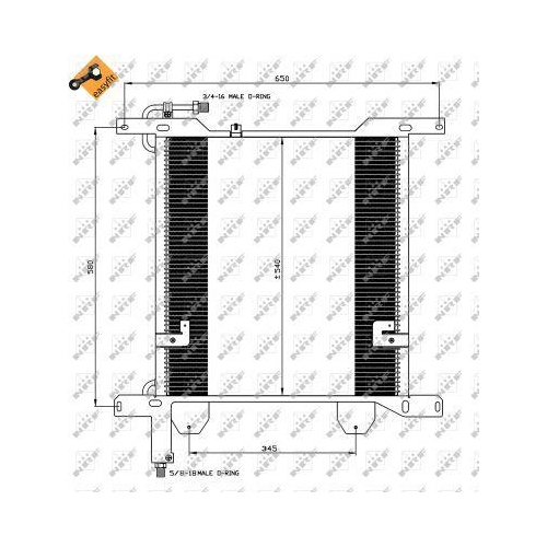NRF Kondensator, Klimaanlage EASY FIT 35837