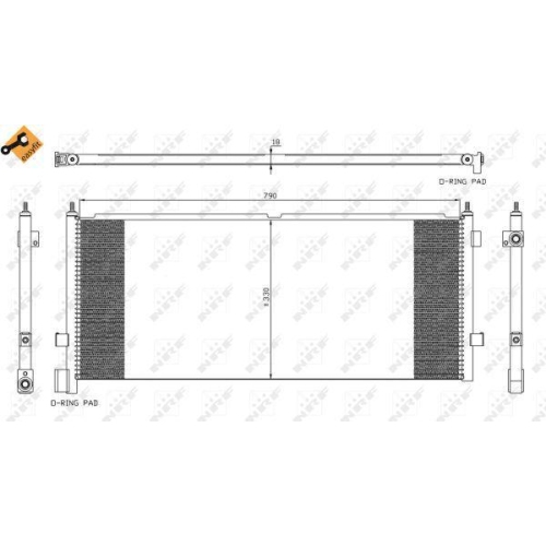 NRF Kondensator, Klimaanlage EASY FIT 35891