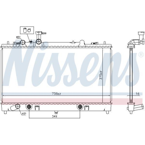 NISSENS K&uuml;hler, Motork&uuml;hlung 62465A