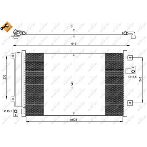 NRF Kondensator, Klimaanlage EASY FIT 35942