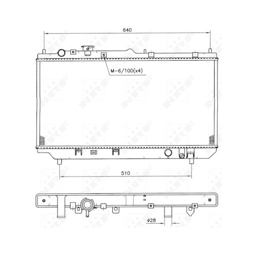 NRF K&uuml;hler, Motork&uuml;hlung EASY FIT 509511