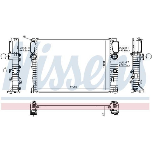NISSENS Kühler, Motorkühlung ** FIRST FIT ** 67102A