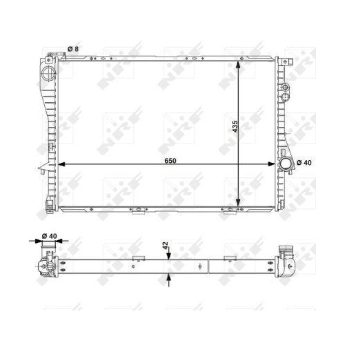 NRF Kühler, Motorkühlung EASY FIT 55323