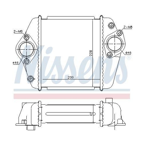 NISSENS Ladeluftk&uuml;hler ** FIRST FIT ** 96372