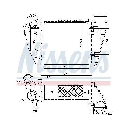 NISSENS Ladeluftkühler ** FIRST FIT ** 96678