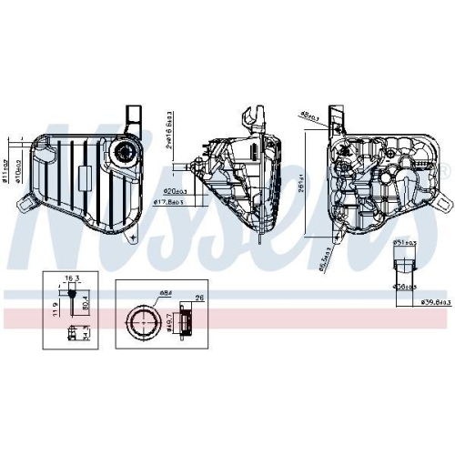 NISSENS Ausgleichsbeh&auml;lter, K&uuml;hlmittel ** FIRST FIT ** 996345