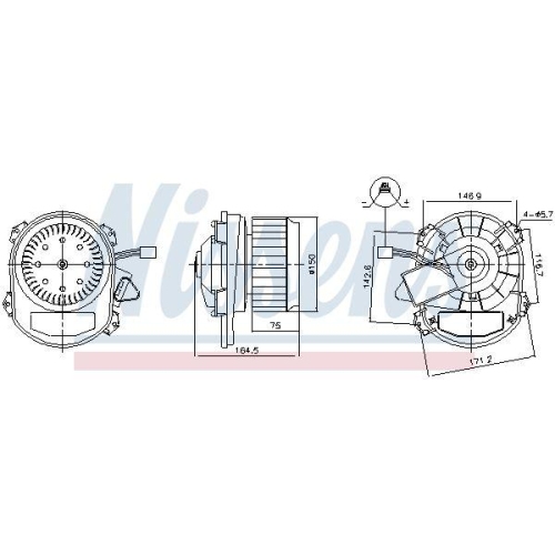 NISSENS Innenraumgebl&auml;se 87551