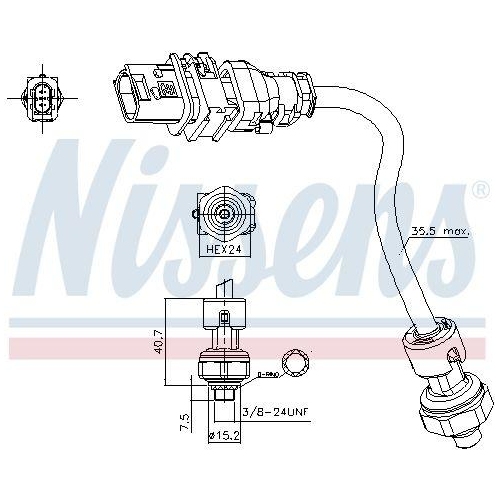 NISSENS Druckschalter, Klimaanlage ** FIRST FIT ** 301025