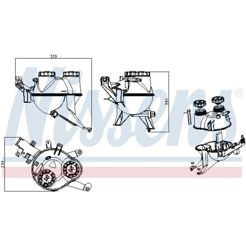 NISSENS Ausgleichsbeh&auml;lter, K&uuml;hlmittel ** FIRST FIT ** 996449