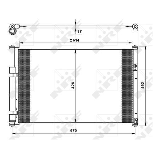 NRF Kondensator, Klimaanlage EASY FIT 35769