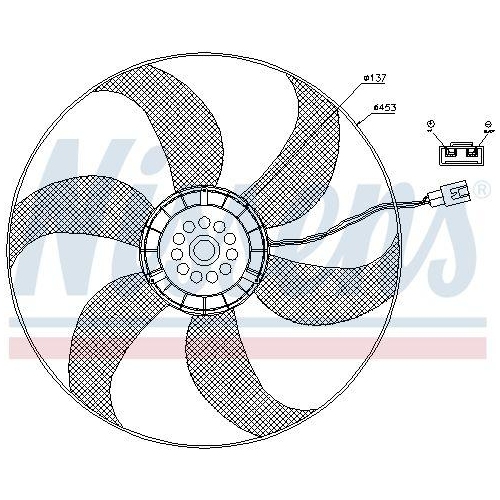NISSENS Lüfter, Motorkühlung 85403