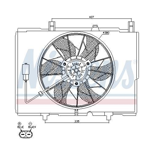 NISSENS Lüfter, Motorkühlung 85489