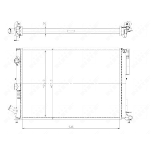 NRF K&uuml;hler, Motork&uuml;hlung EASY FIT 509526