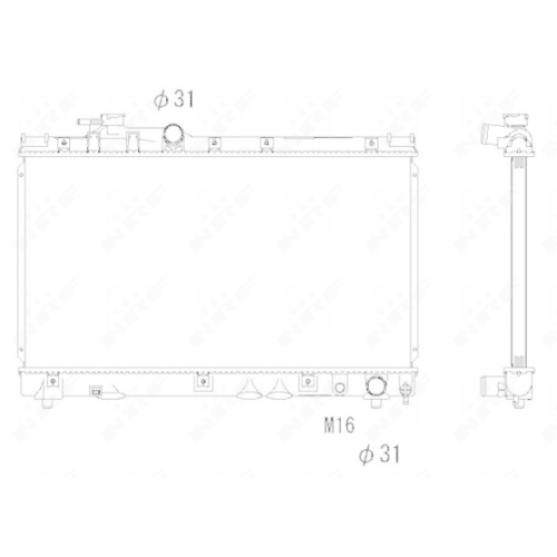 NRF Kühler, Motorkühlung 53273