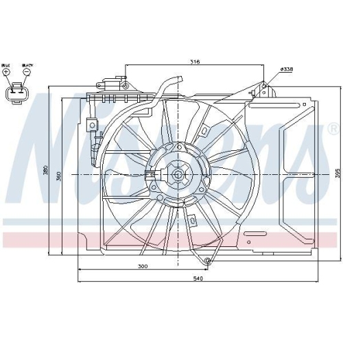 NISSENS Lüfter, Motorkühlung 85226