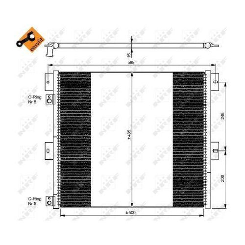 NRF Kondensator, Klimaanlage EASY FIT 35924