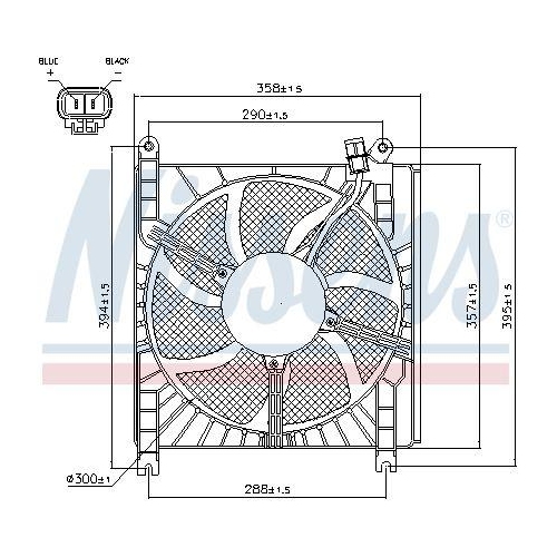 NISSENS L&uuml;fter, Motork&uuml;hlung 85415