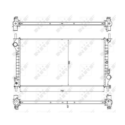 NRF K&uuml;hler, Motork&uuml;hlung EASY FIT 54756