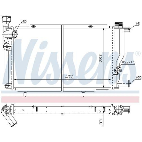 NISSENS K&uuml;hler, Motork&uuml;hlung 63425