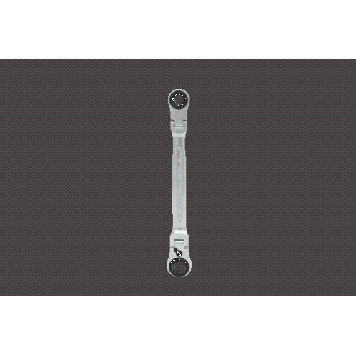 4 in 1 GEARplus umschaltbar Gelenk-Doppel-Ringschl&uuml;ssel, 10x13-17x19mm KS TOOLS