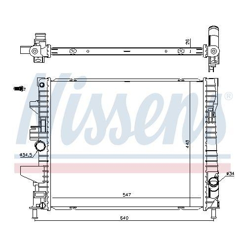 NISSENS K&uuml;hler, Motork&uuml;hlung 606446