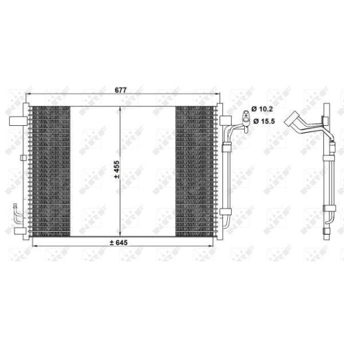 NRF Kondensator, Klimaanlage EASY FIT 350094