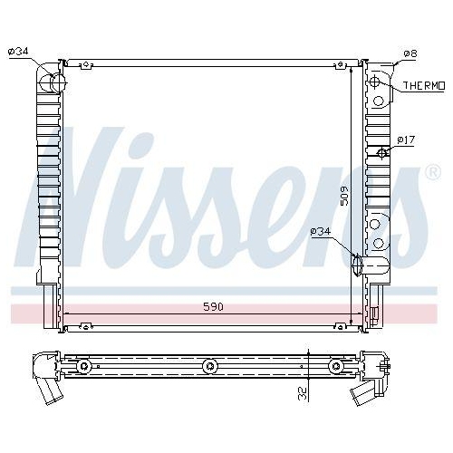 NISSENS K&uuml;hler, Motork&uuml;hlung 65508A