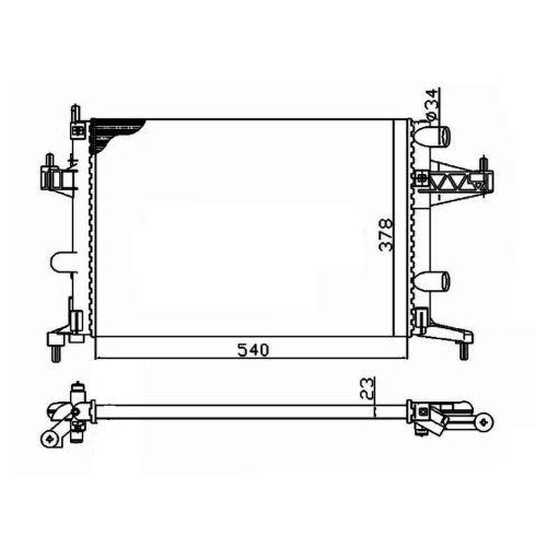NRF K&uuml;hler, Motork&uuml;hlung EASY FIT 509596