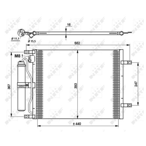 NRF Kondensator, Klimaanlage EASY FIT 35783