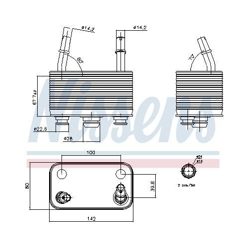 NISSENS Ölkühler, Automatikgetriebe ** FIRST FIT ** 90678