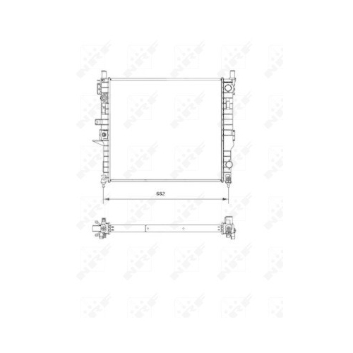 NRF Kühler, Motorkühlung EASY FIT 55335