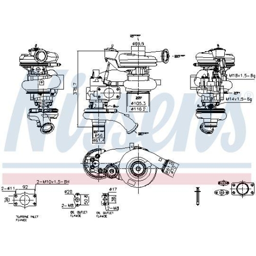 NISSENS Lader, Aufladung ** FACTORY NEW ** 93718