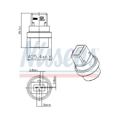 NISSENS Sensor, K&uuml;hlmitteltemperatur ** FIRST FIT ** 207032