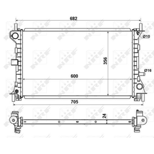 NRF K&uuml;hler, Motork&uuml;hlung EASY FIT 509638