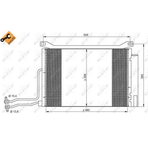 NRF Kondensator, Klimaanlage EASY FIT 35787