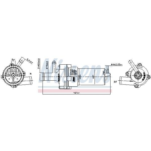 NISSENS Wasserpumpe, Motorkühlung 831055