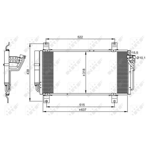 NRF Kondensator, Klimaanlage EASY FIT 35949