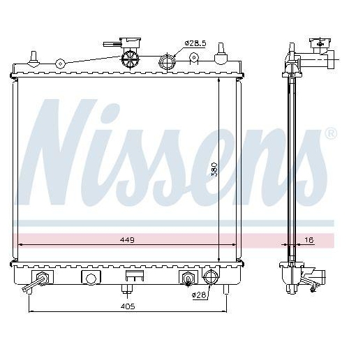 NISSENS K&uuml;hler, Motork&uuml;hlung 68700A