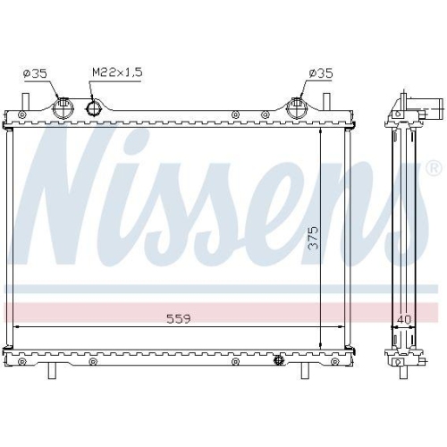 NISSENS K&uuml;hler, Motork&uuml;hlung 61792A