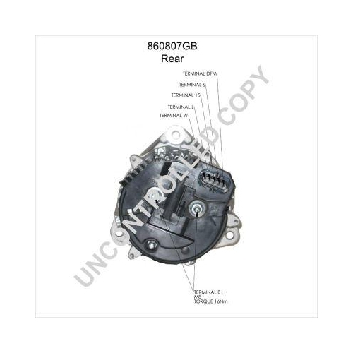 BOM-Prestolite Generator 860807GB