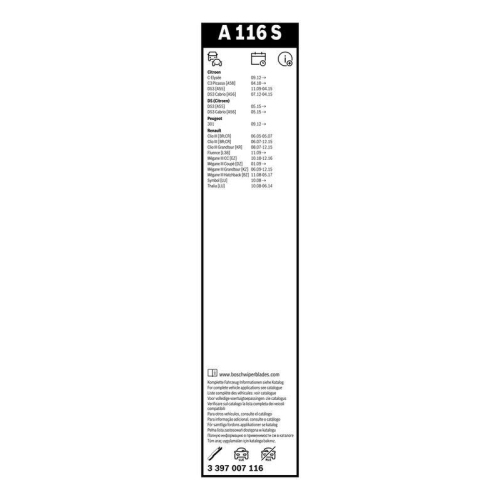 BOSCH Wischblatt Aerotwin 3 397 007 116