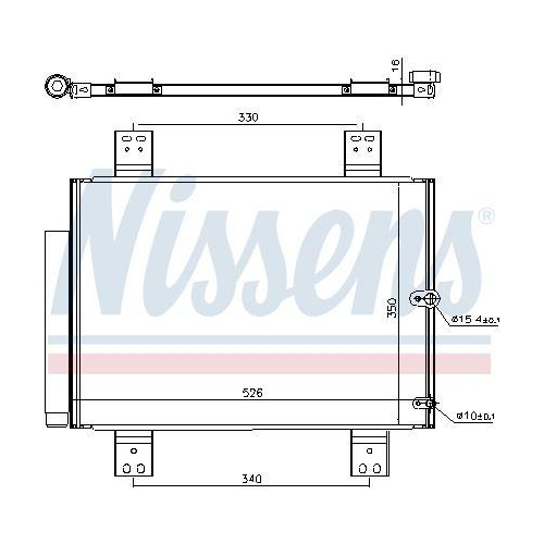 NISSENS Kondensator, Klimaanlage 940560