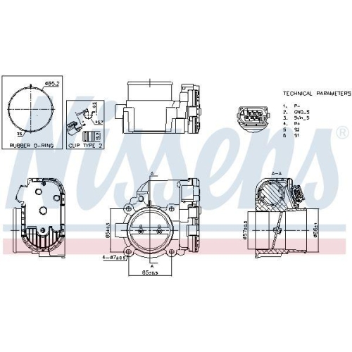 NISSENS Drosselklappenstutzen ** FIRST FIT ** 955193
