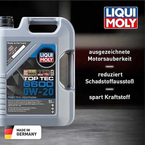 Liqui Moly Top Tec 6600 Motoröl 0W-20 10-Liter - 21441