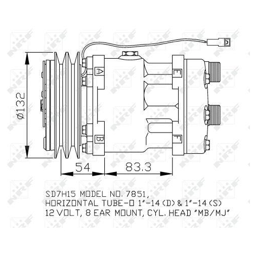 NRF Kompressor, Klimaanlage EASY FIT 32757
