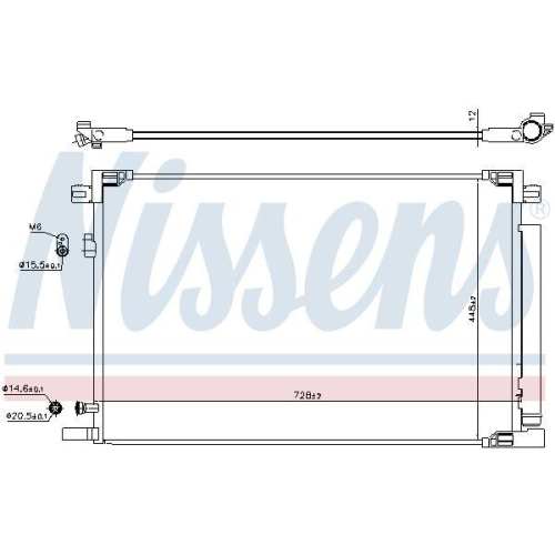 NISSENS Kondensator, Klimaanlage ** FIRST FIT ** 941225