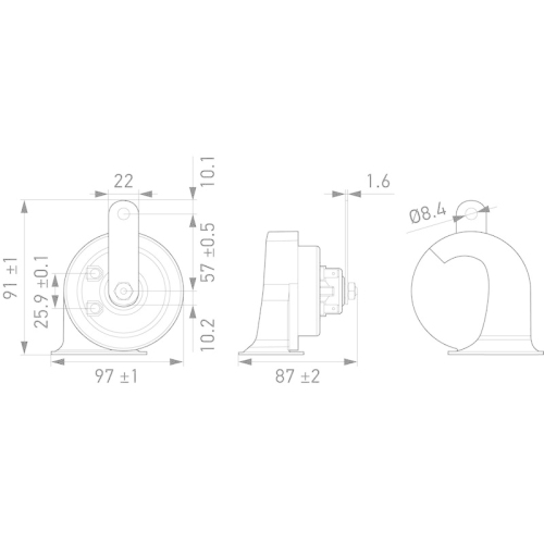 HELLA Fanfare 3FH 940 800-821