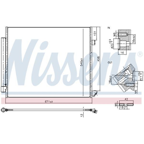 NISSENS Kondensator, Klimaanlage ** FIRST FIT ** 940852