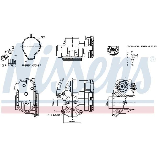 NISSENS Drosselklappenstutzen ** FIRST FIT ** 955091