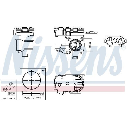 NISSENS Drosselklappenstutzen ** FIRST FIT ** 955253